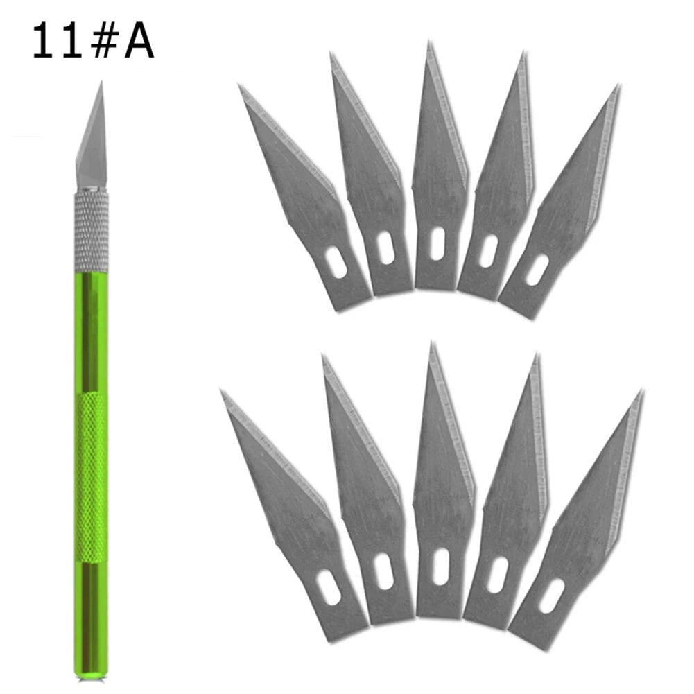 Cutter Métal Antidérapant avec Lames de Rechange – Kit de Précision - Mains Créatrices