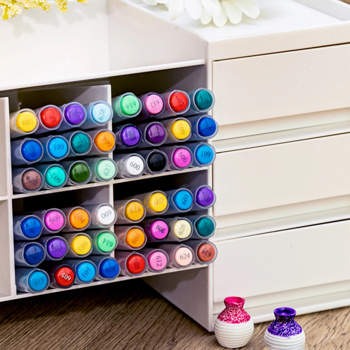 Marqueurs acryliques 12 à 360 couleurs