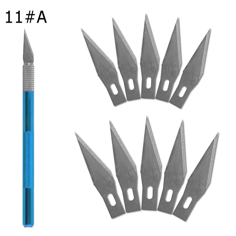 Cutter Métal Antidérapant avec Lames de Rechange – Kit de Précision - Mains Créatrices