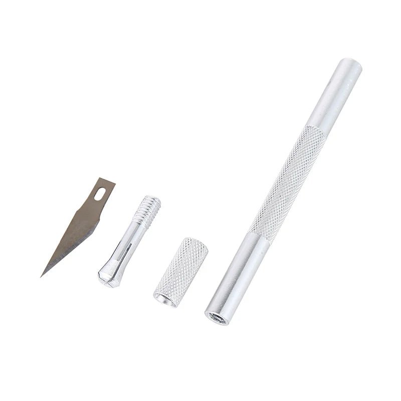 Cutter Métal Antidérapant avec Lames de Rechange – Kit de Précision - Mains Créatrices