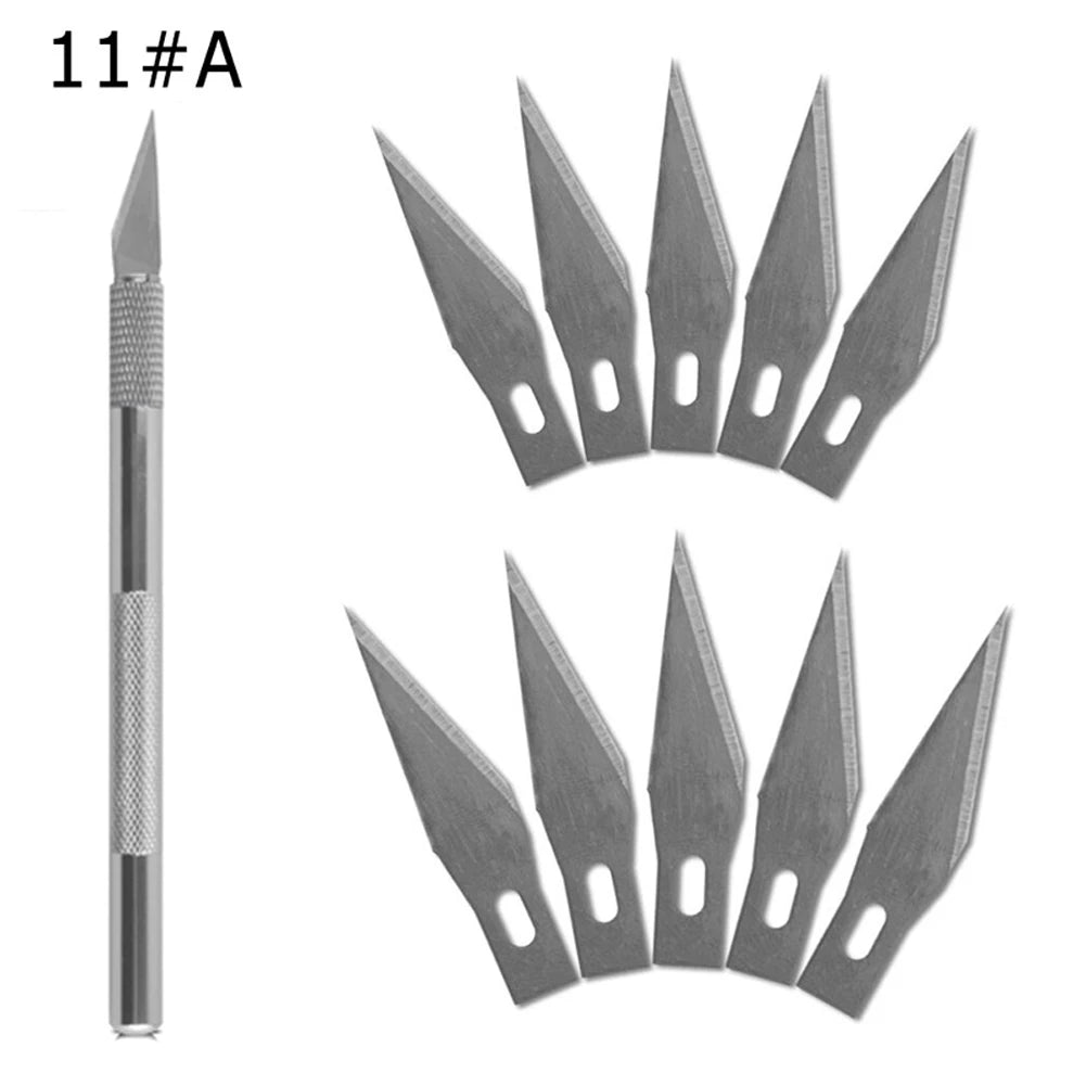 Cutter Métal Antidérapant avec Lames de Rechange – Kit de Précision - Mains Créatrices
