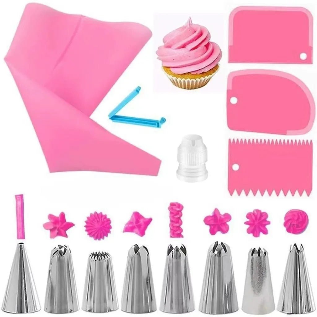 Kit de décoration pâtisserie poche à douille - Mains Créatrices