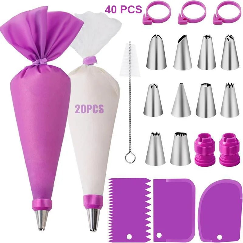 Kit de décoration pâtisserie poche à douille - Mains Créatrices