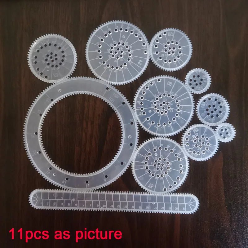 Kit dessin spirographe spirale magique – Papier arc - en - ciel à gratter (10 à 33 pcs) - Mains Créatrices