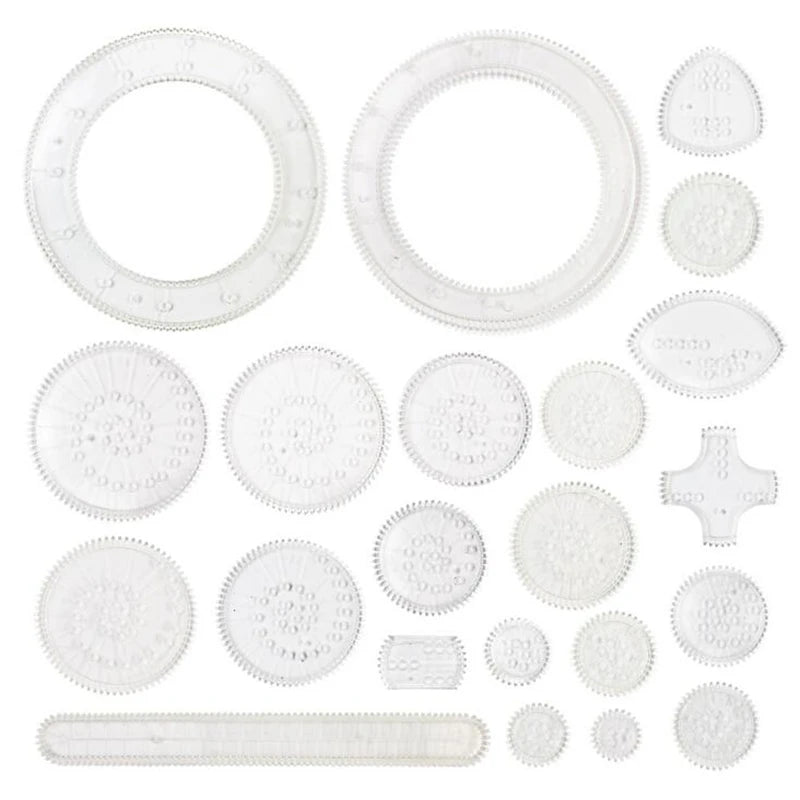 Kit dessin spirographe spirale magique – Papier arc - en - ciel à gratter (10 à 33 pcs) - Mains Créatrices
