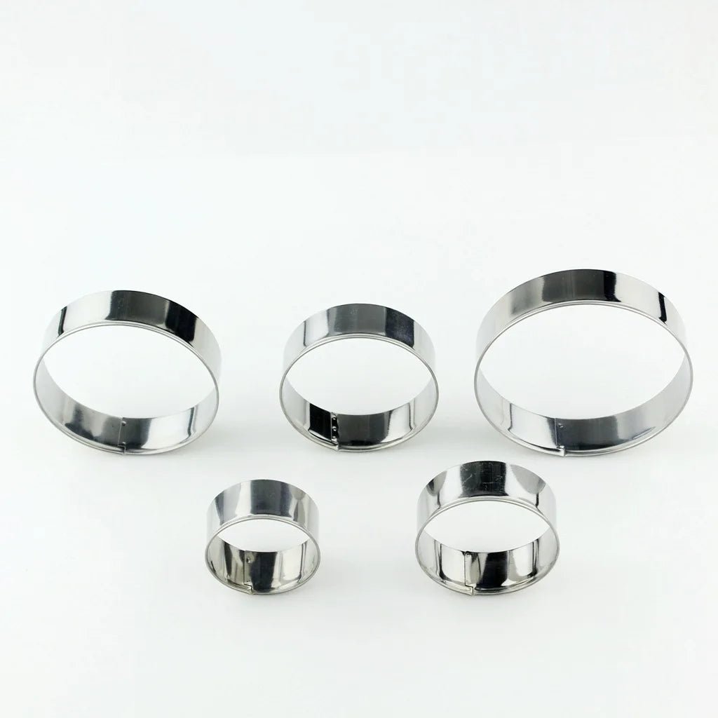 Lot de 5 emporte - pièces ronds en inox - Mains Créatrices
