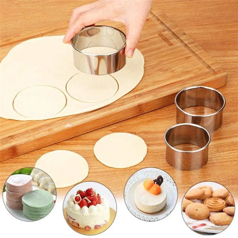 Lot de 5 emporte - pièces ronds en inox - Mains Créatrices