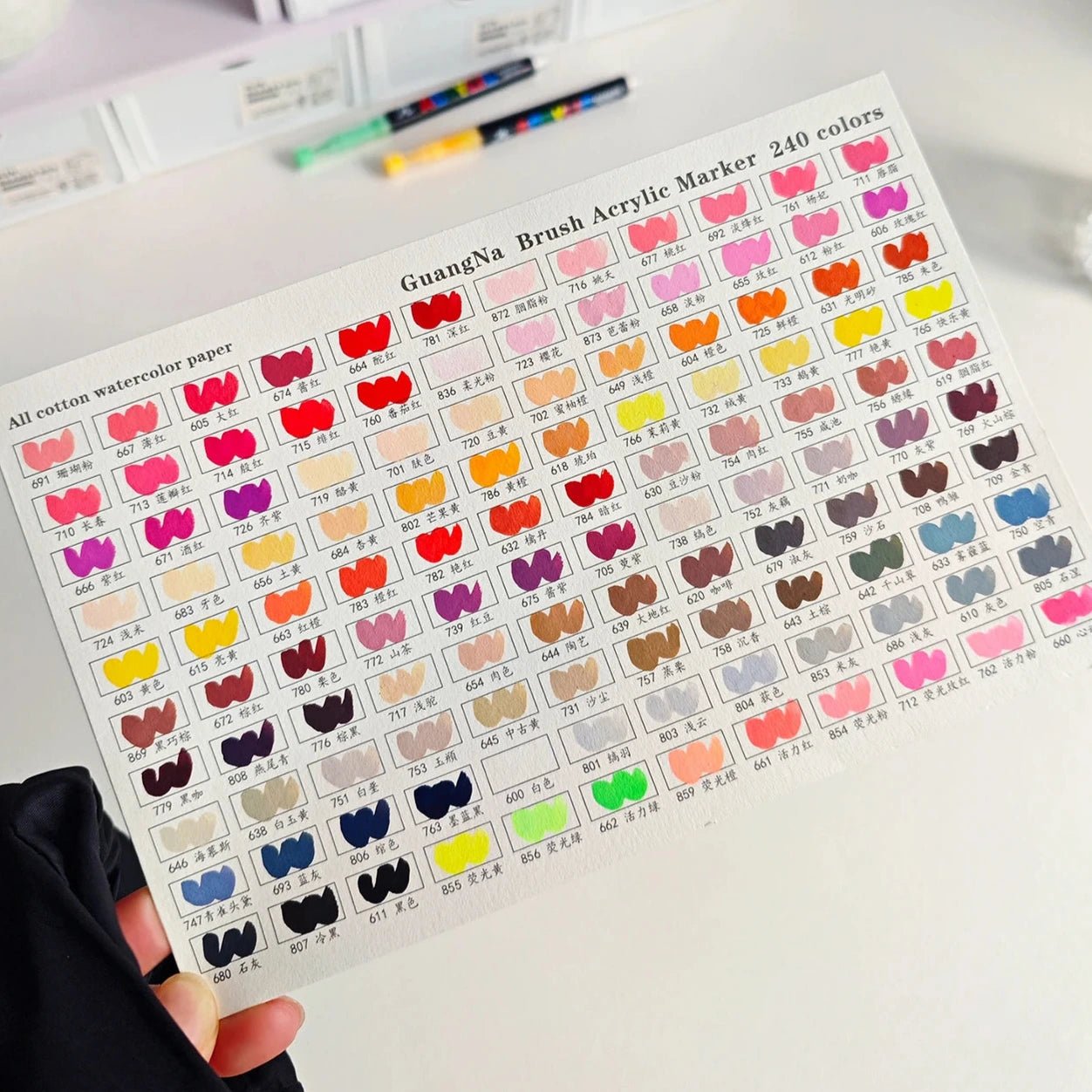 Marqueurs acryliques 240/288 couleurs - Mains Créatrices