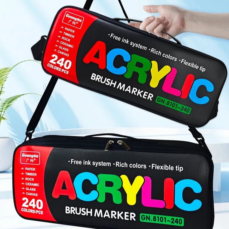 Marqueurs acryliques 240/288 couleurs - Mains Créatrices