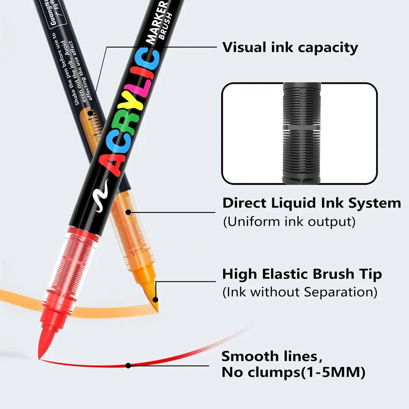 Marqueurs acryliques 240/288 couleurs - Mains Créatrices