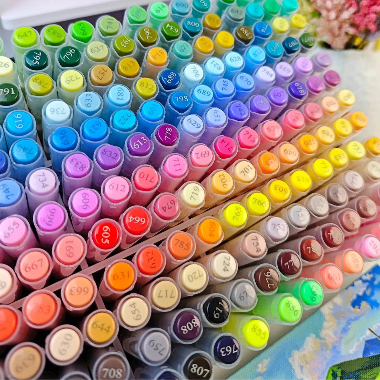 Marqueurs acryliques 240/288 couleurs - Mains Créatrices