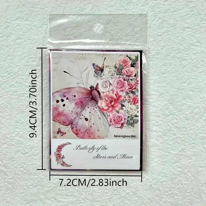 Pack 30 stickers décoratifs papillons et fleurs - Mains Créatrices