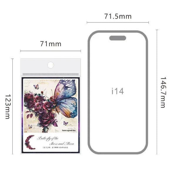 Pack 30 stickers décoratifs papillons et fleurs - Mains Créatrices