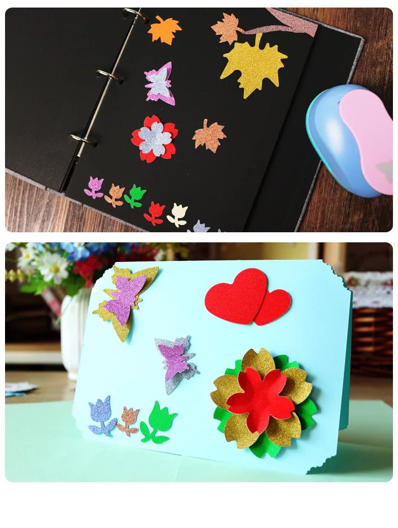Perforatrice DIY 5x4,5x3 cm – Motifs variés pour papier & mousse EVA - Mains Créatrices