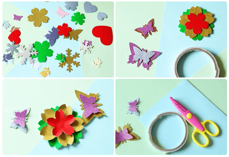Perforatrice DIY 5x4,5x3 cm – Motifs variés pour papier & mousse EVA - Mains Créatrices