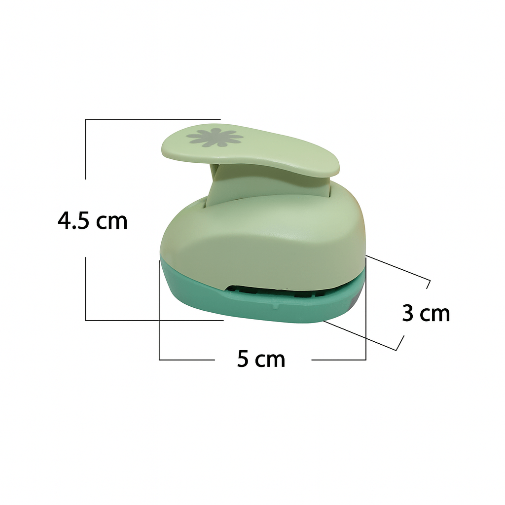 Perforatrice DIY 5x4,5x3 cm – Motifs variés pour papier & mousse EVA - Mains Créatrices