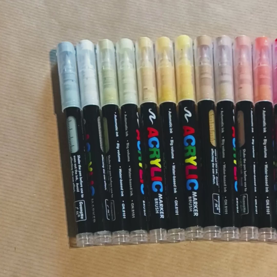 Marqueurs acryliques 12 à 360 couleurs