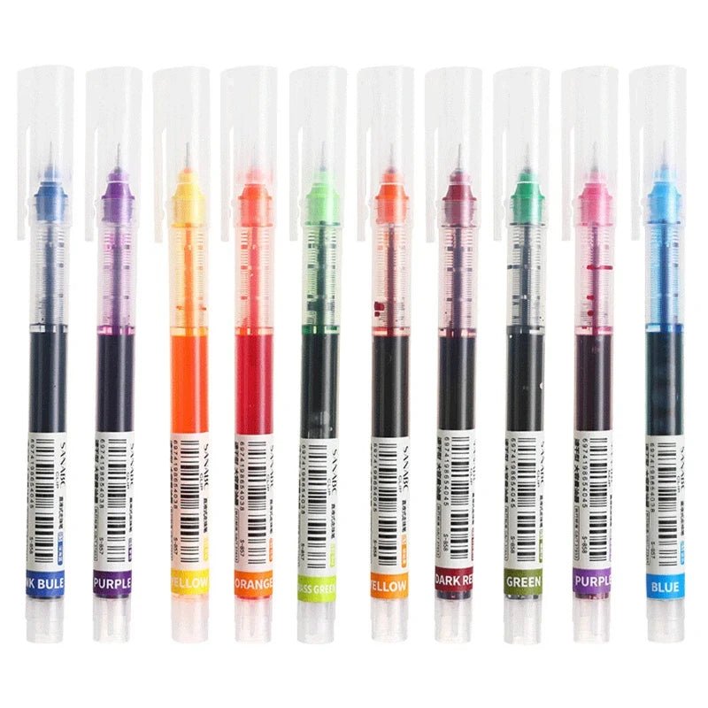 Set de 10 stylos gel 0,5 mm – écriture fluide et précise - Mains Créatrices