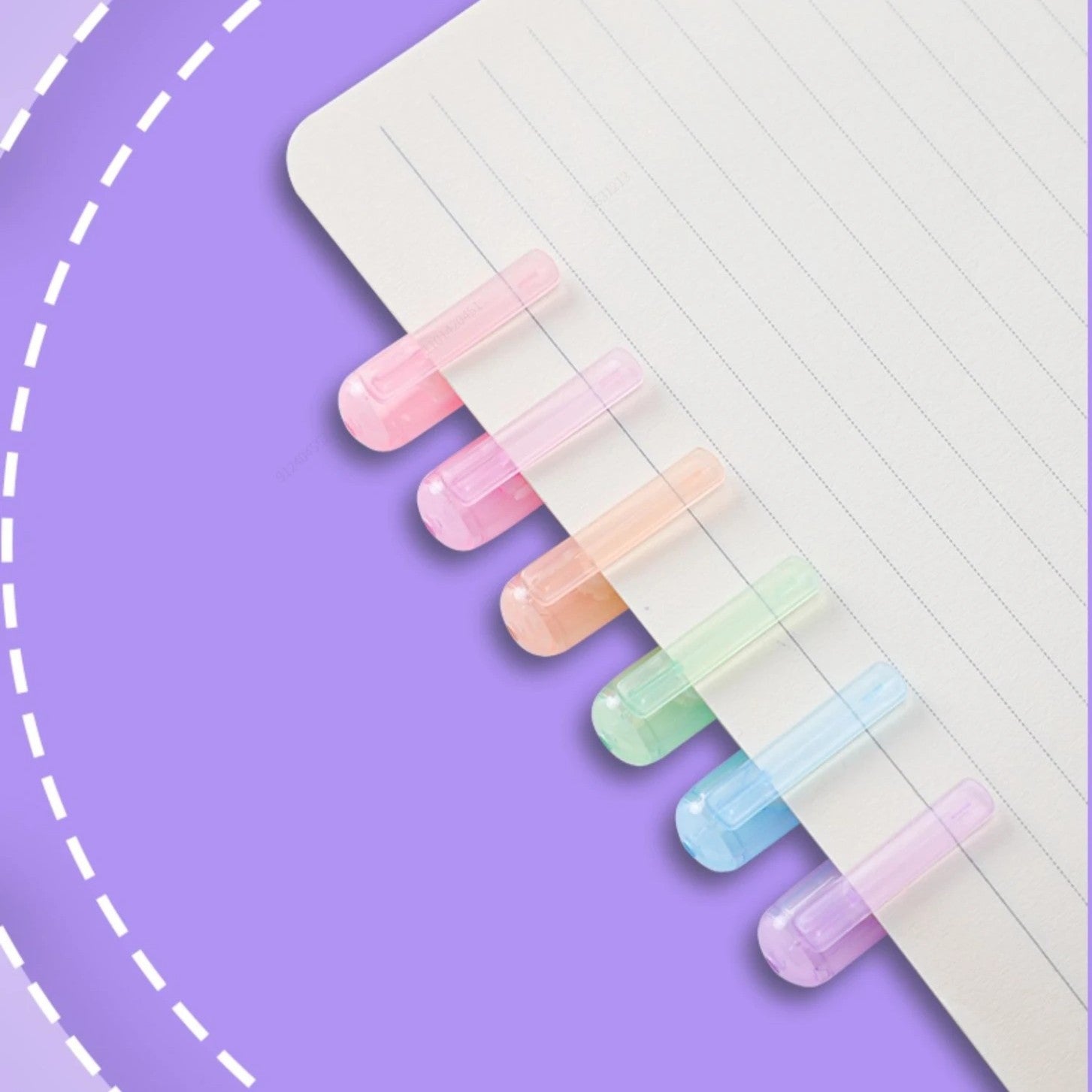Set de 6 Surligneurs Roller à Motifs – Multicolores - Mains Créatrices